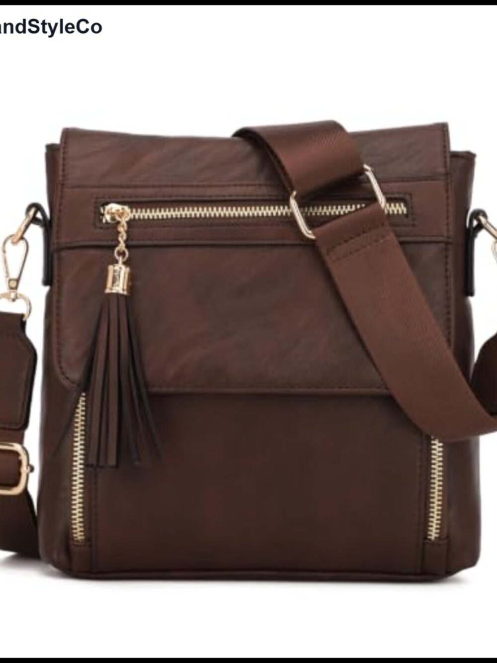 PU Leather Crossbody Bag Multi Pocket RFID Wallet Purse Women